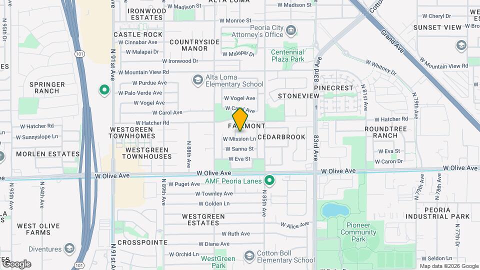 8560 W Mission Ln Map and Location Details