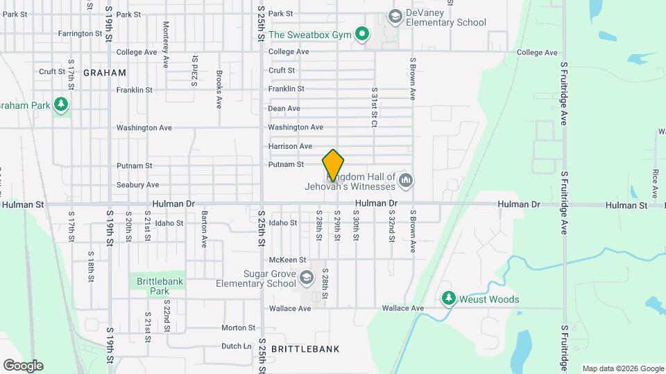 1635 S 29th St Map and Location Details