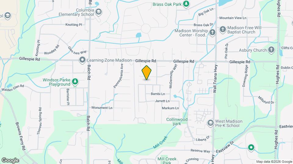 120 Clover Ridge Dr Map and Location Details