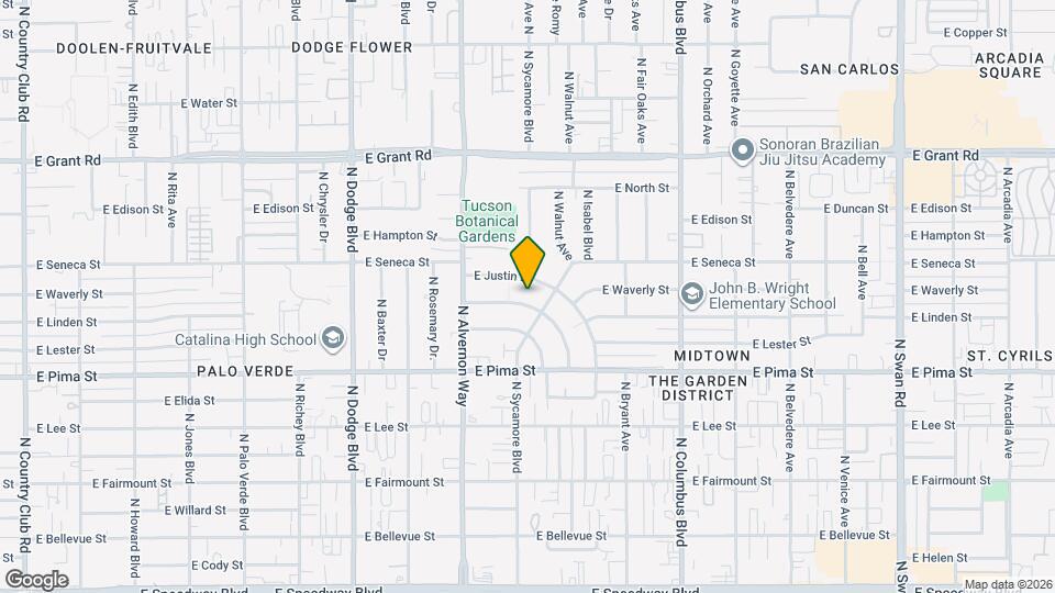 3981 E Desmond Ln Mapa y Detalles de la Ubicación