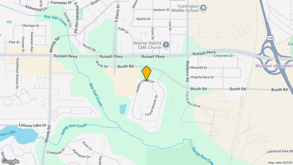 601 Hidden Creek Cir Map and Location Details