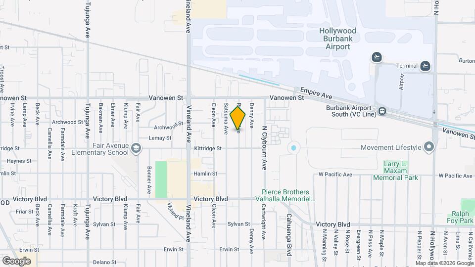 6635 Riverton Ave Map and Location Details