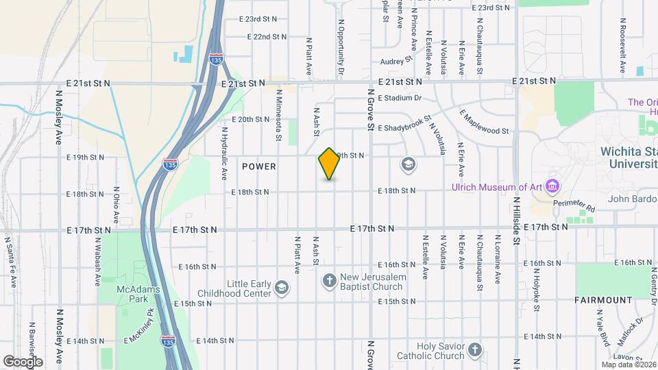 1907 N Madison Ave Map and Location Details