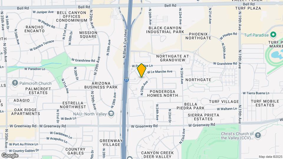 16029 N 25th Dr Map and Location Details