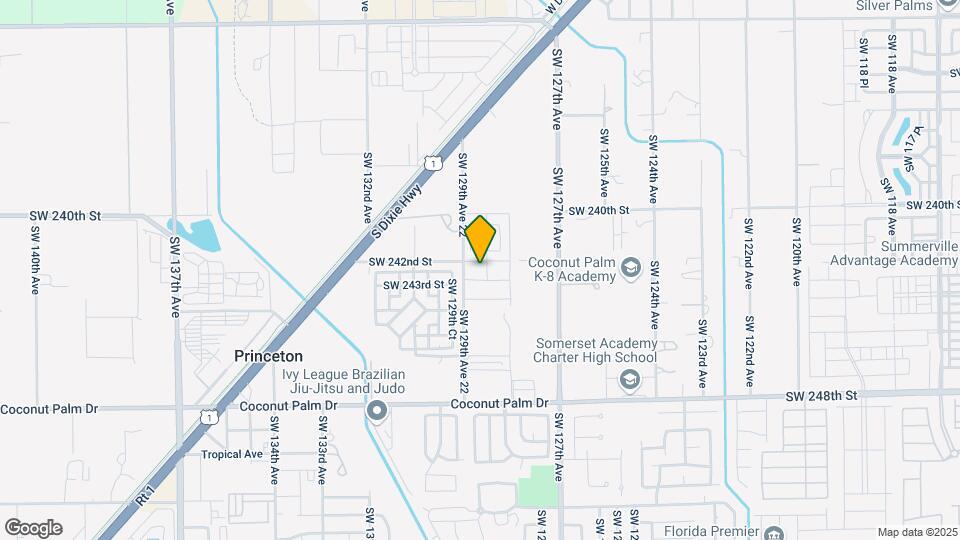 12846 SW 243rd St Map and Location Details