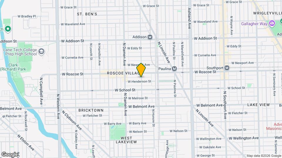 3338 N Wolcott Ave Map and Location Details