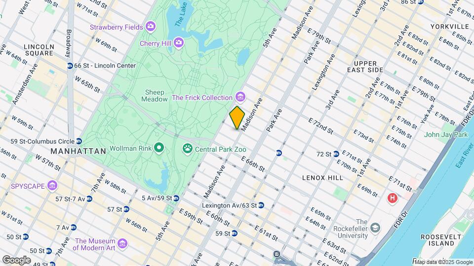 20 E 68th St Map and Location Details