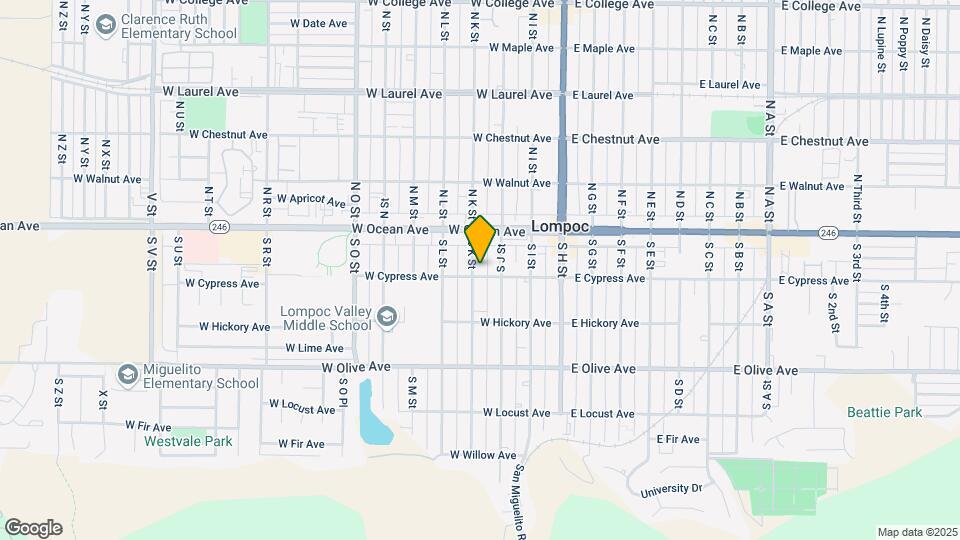 311 1/2 W Cypress Ave Map and Location Details