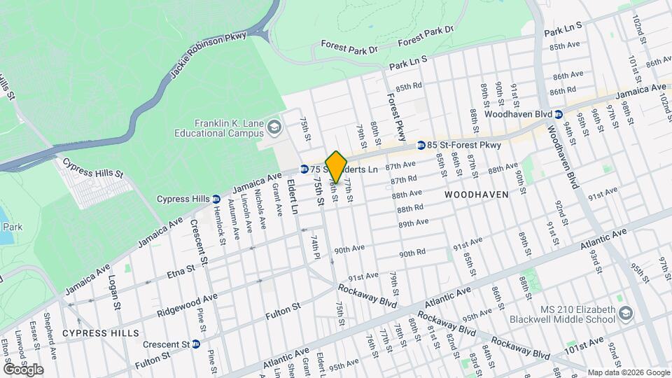 87-11 76th St Mapa y Detalles de la Ubicación