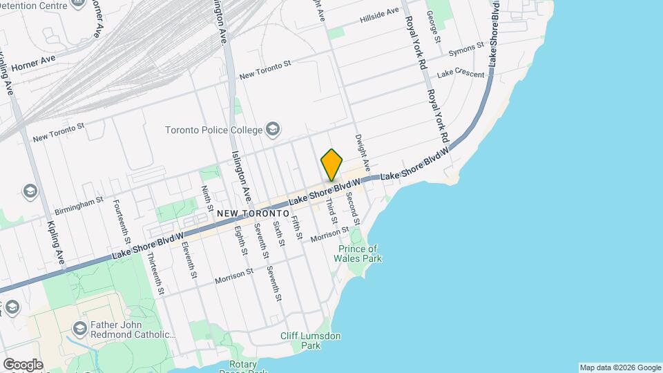 2798 Lake Shore Blvd W Map and Location Details