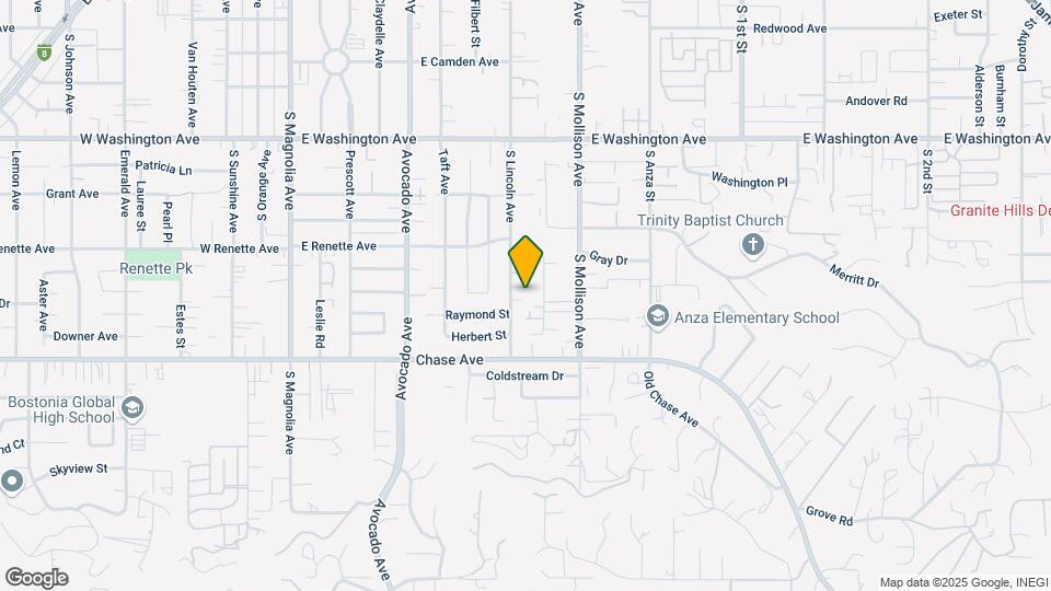 975 S Lincoln Ave Map and Location Details