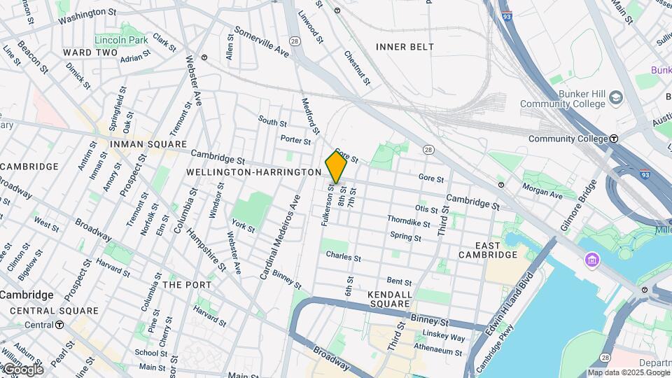 12 Fulkerson St, Unit 1 Mapa y Detalles de la Ubicación