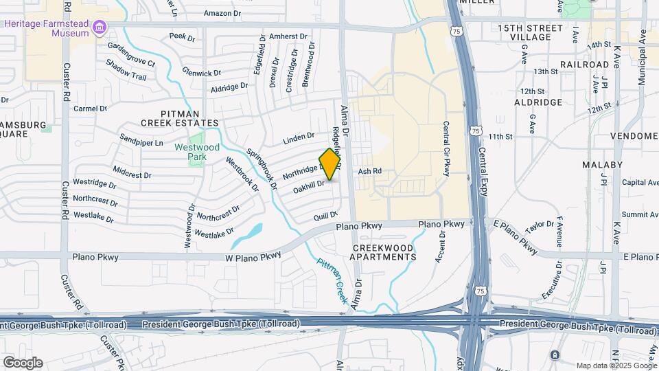 1204 Oakhill Dr Map and Location Details