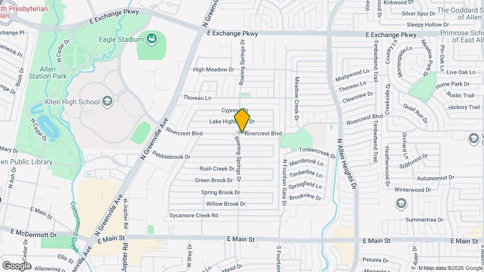 900 Rivercrest Blvd Map and Location Details