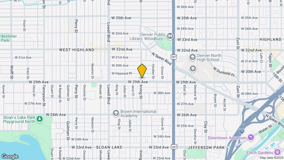 2902 Irving St Map and Location Details