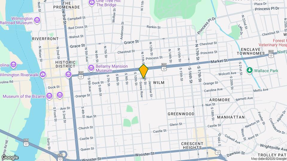 104 S 11th St Map and Location Details