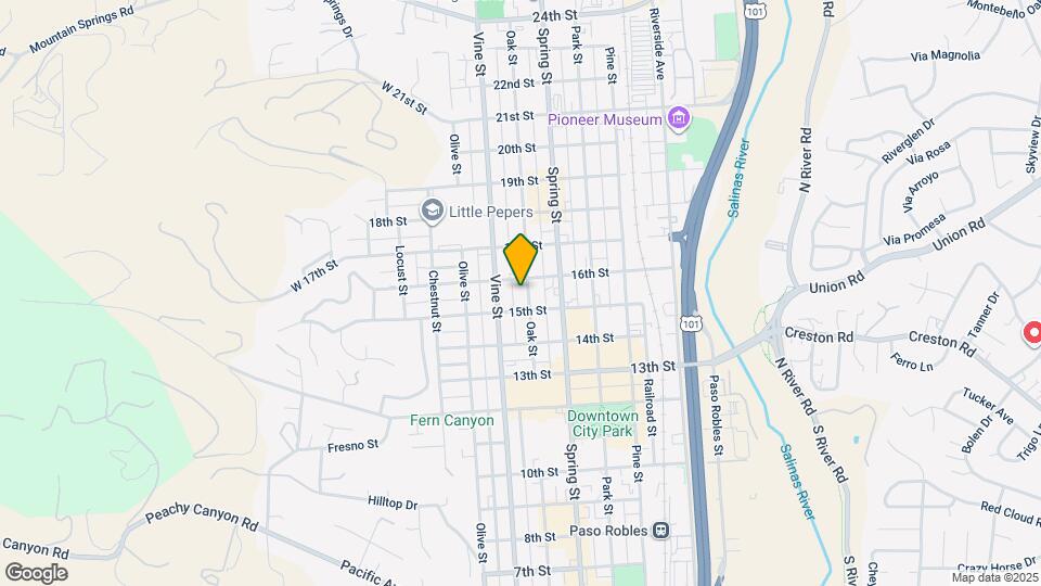 1529 Oak St Map and Location Details