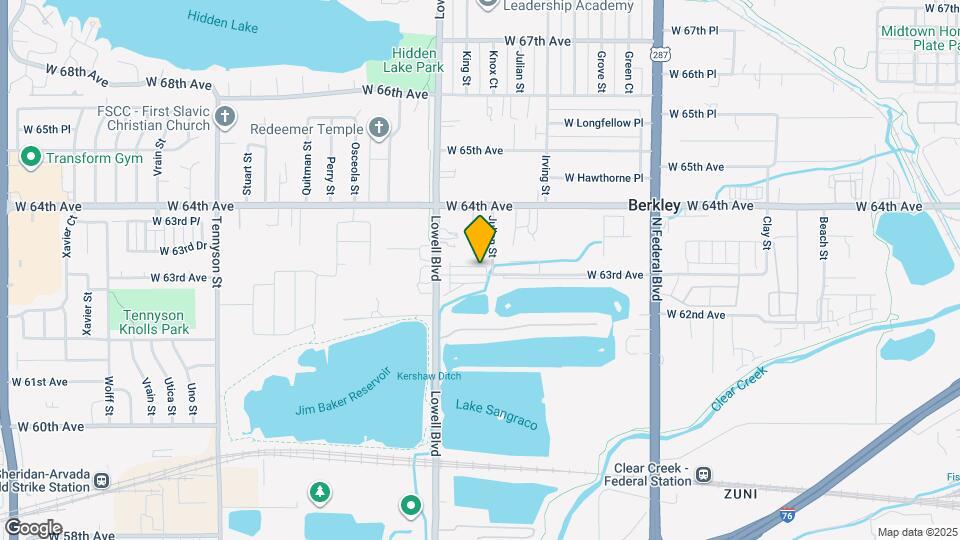 3435 W 63rd Ave Map and Location Details