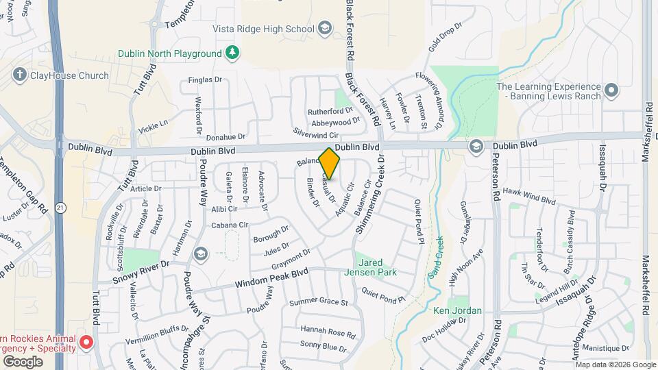 6395 Casual Dr Map and Location Details