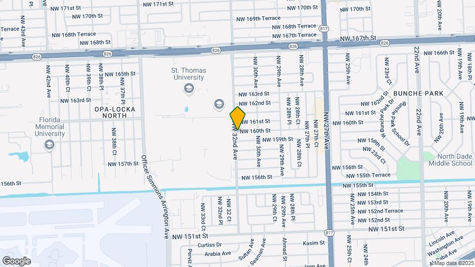 3130 NW 160th St Map and Location Details