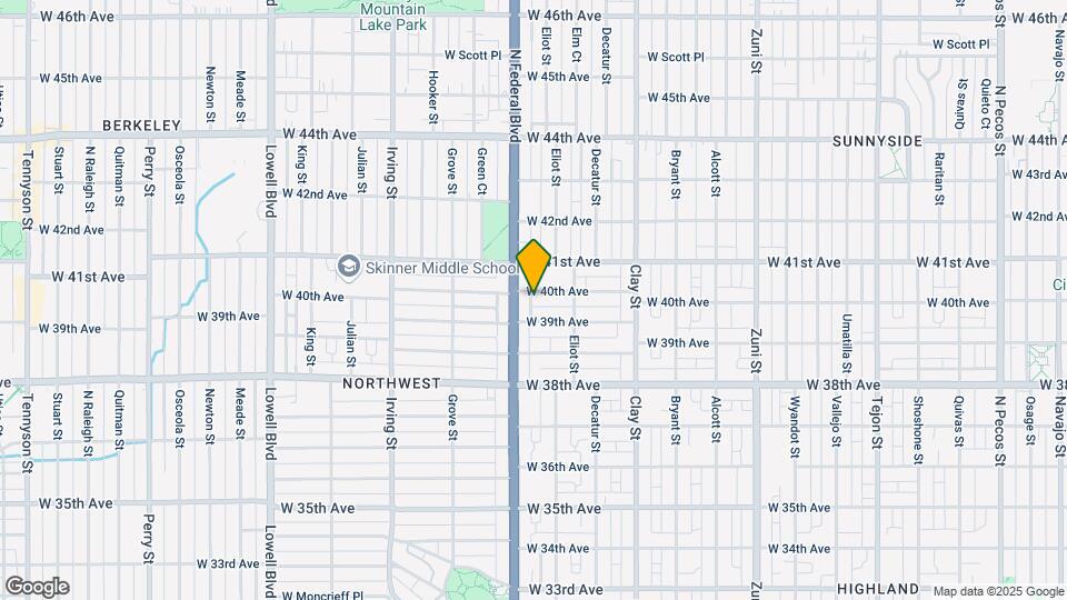 2964 W 40th Ave Map and Location Details