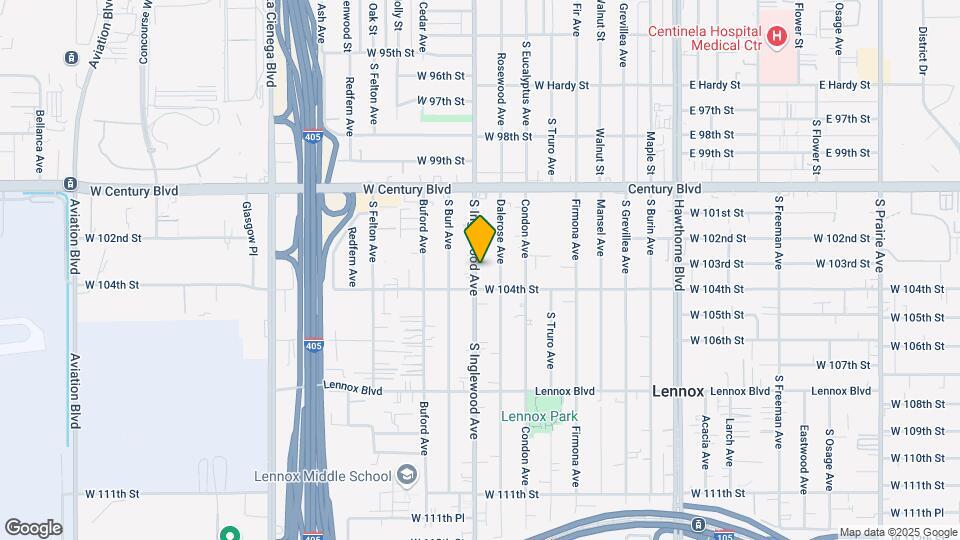 10312-10316 S Inglewood Ave Mapa y Detalles de la Ubicación
