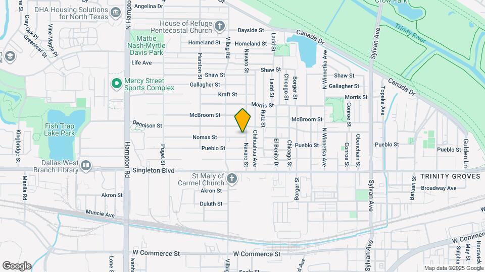 1703 Nomas St Map and Location Details