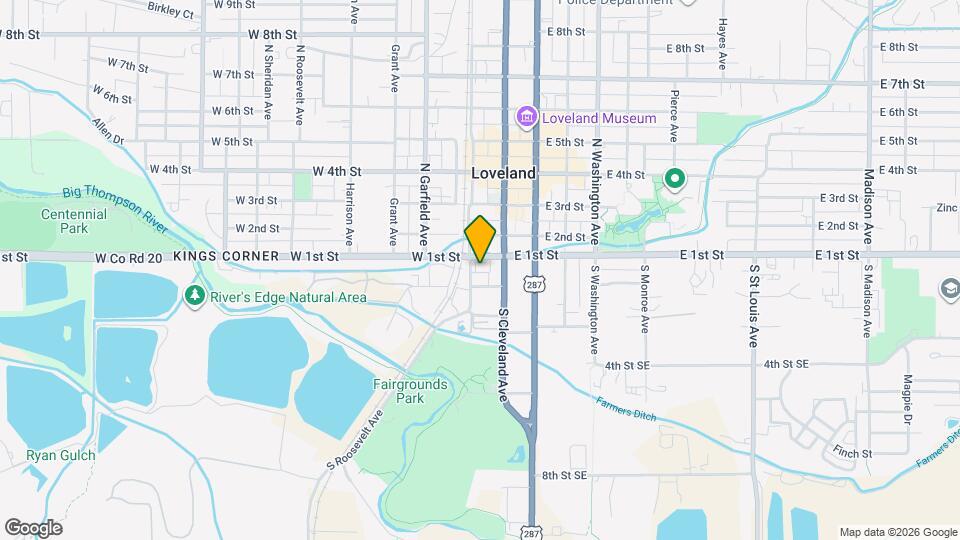 140 E 1st St Map and Location Details