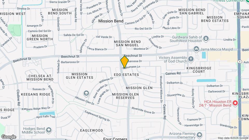 15727 Schumann Ln Map and Location Details