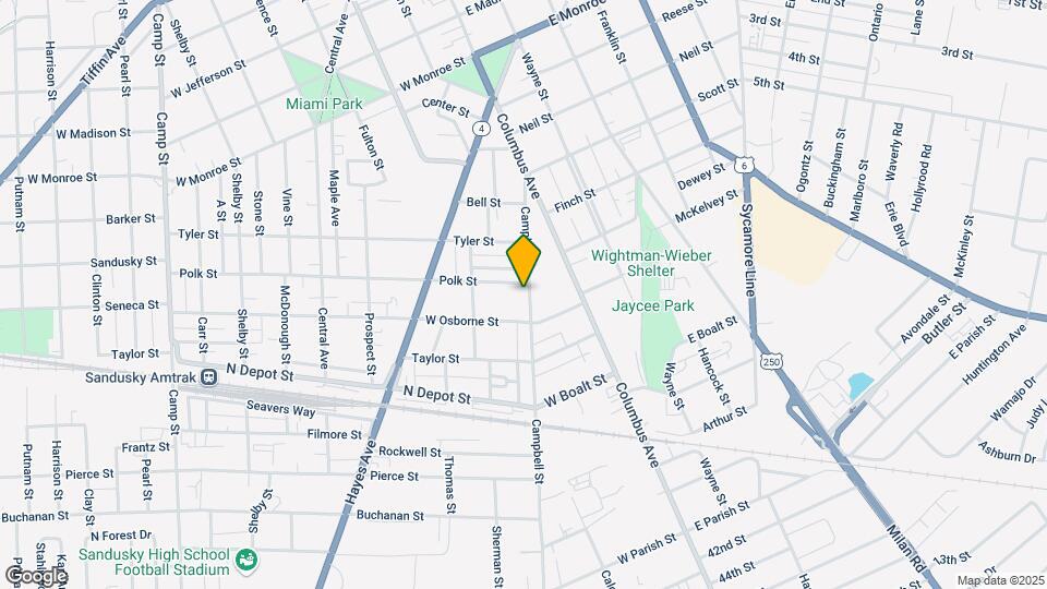 1407 Campbell St Mapa y Detalles de la Ubicación