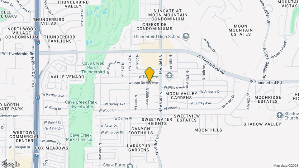 13235 N 20th Ave Map and Location Details