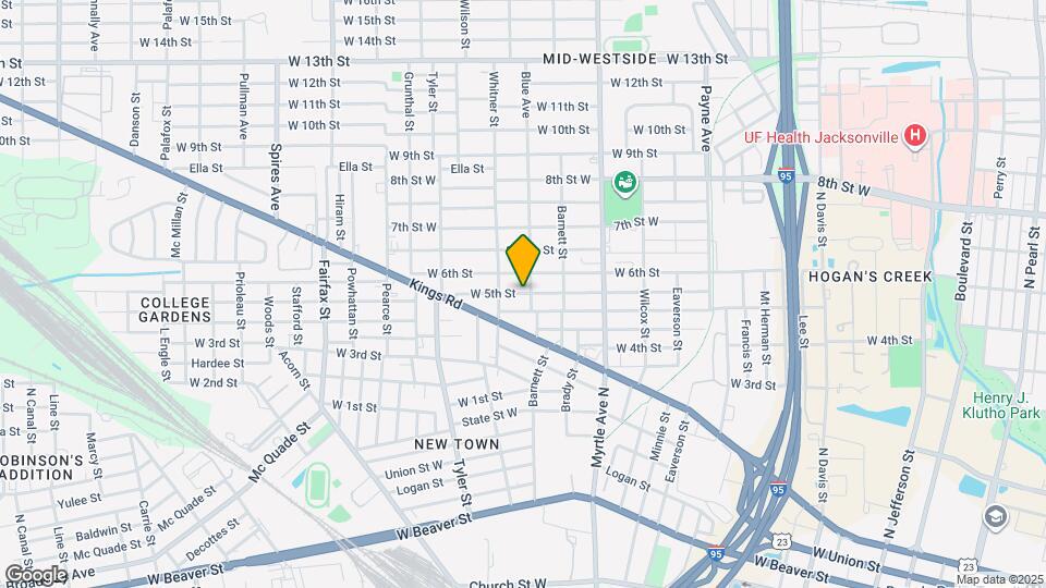 1462 W 5th St Map and Location Details