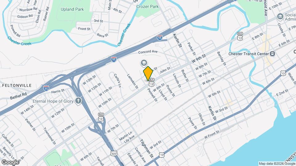 1124 W 9th St Map and Location Details