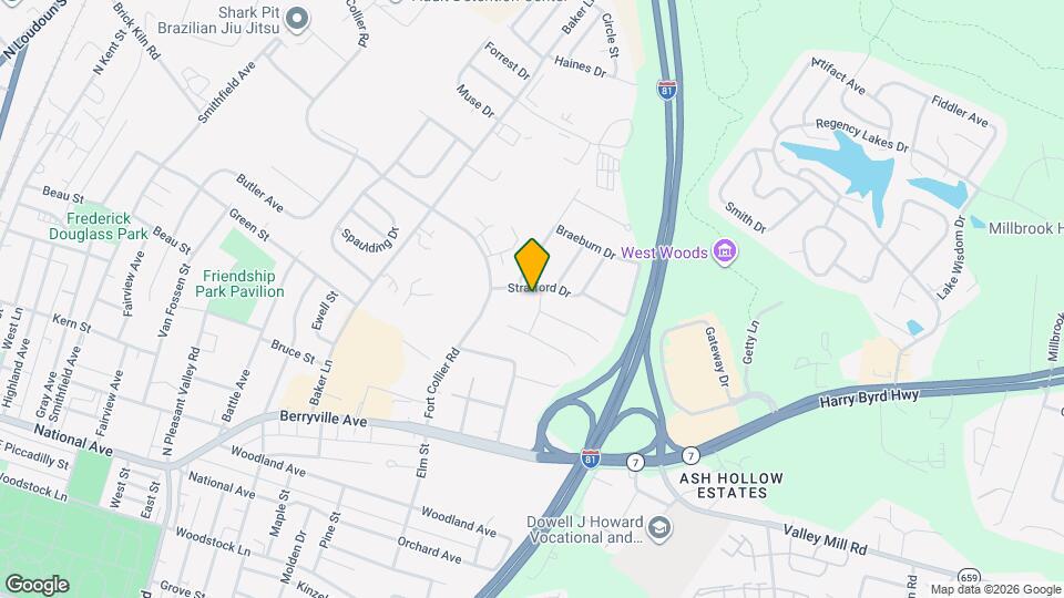100 Heathrow Ln Map and Location Details