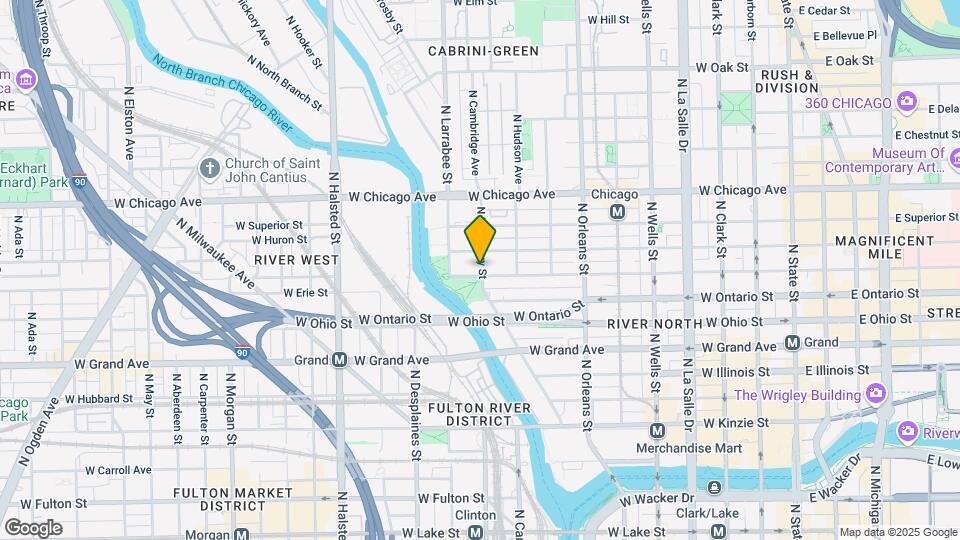 502 W Erie St Map and Location Details