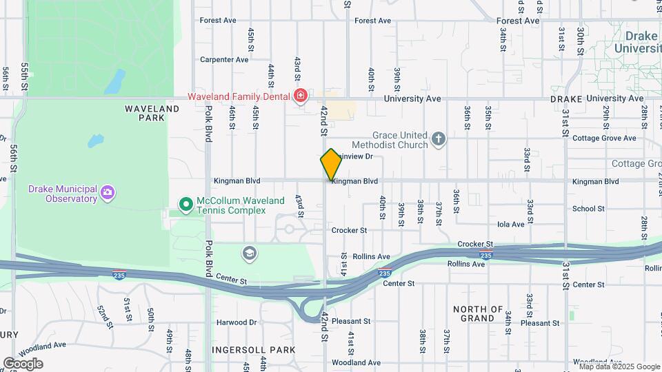 4132 Kingman Blvd Map and Location Details