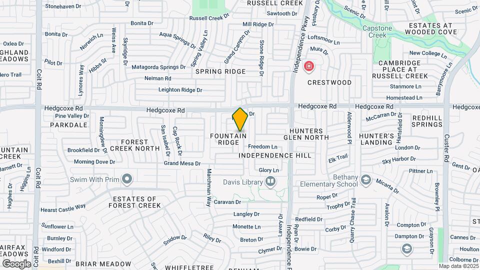 7813 Roaring Ridge Dr Map and Location Details