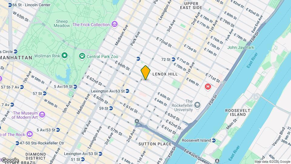 200 E 66th St Mapa y Detalles de la Ubicación