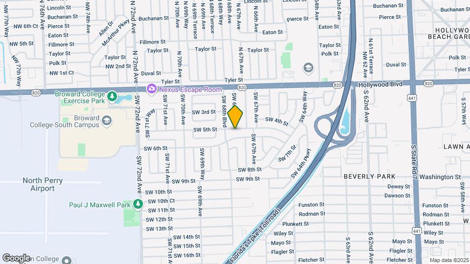 6828 SW 5th St Map and Location Details