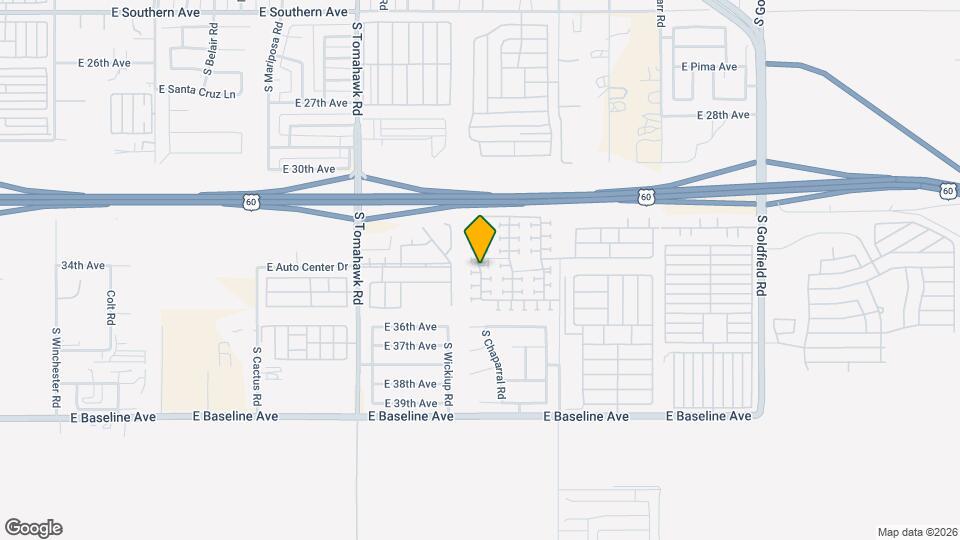 3448 S Chaparral Rd Map and Location Details