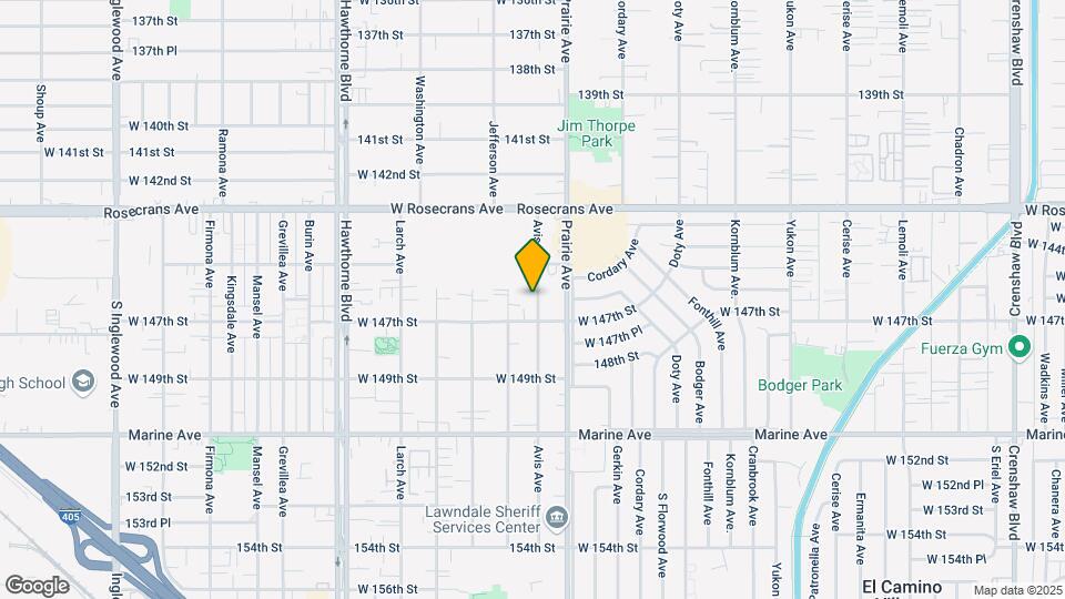 14607 Avis Ave Map and Location Details