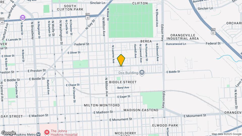 2631 E Preston St Map and Location Details