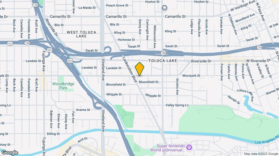 10740 Moorpark St, Unit 260 Map and Location Details