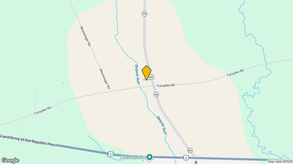 17680 PA-89, Unit North (Right) Map and Location Details