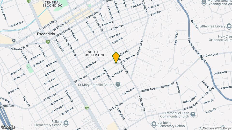 220 E 10th Ave Map and Location Details