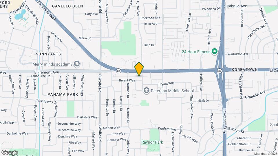 993 Bryant Way Map and Location Details