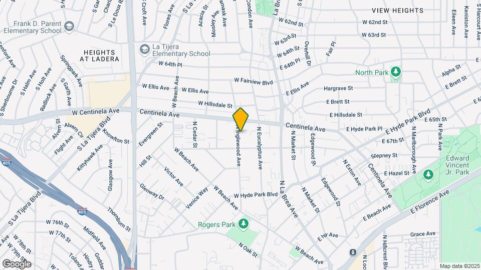 924 N Inglewood Ave Map and Location Details