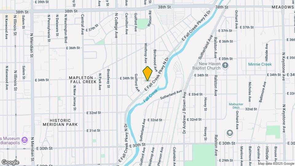 3348 E Fall Creek Pkwy N Dr Map and Location Details