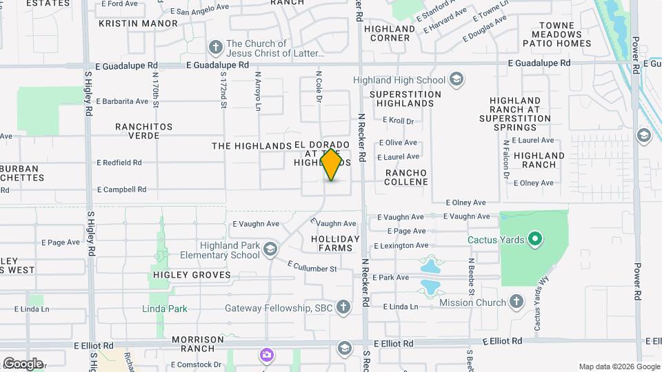 3911 E Heather Ct Map and Location Details