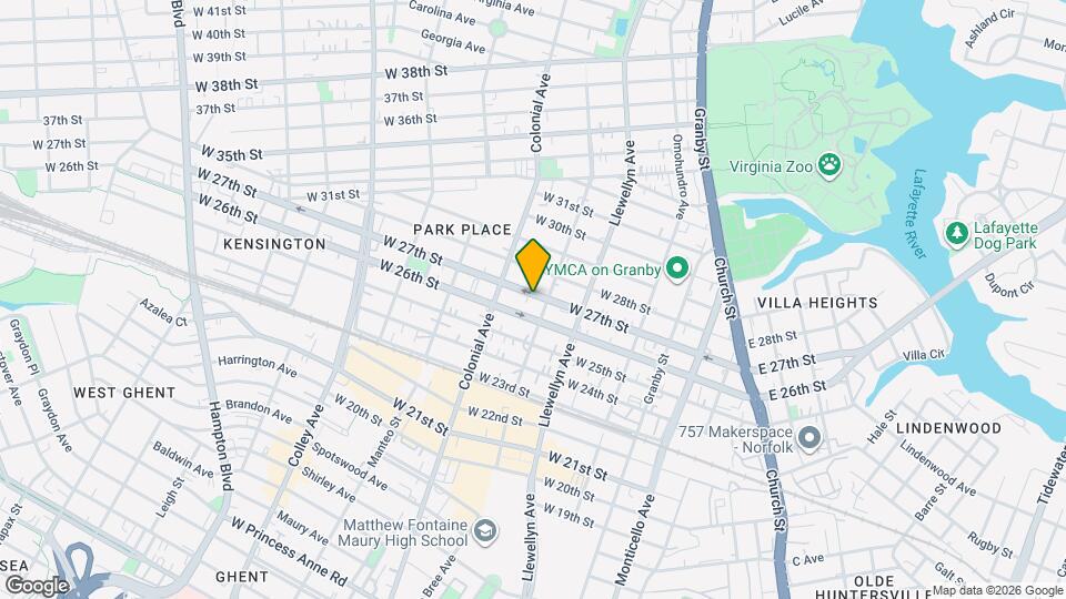 409 W 27th St, Unit B UNIT Map and Location Details